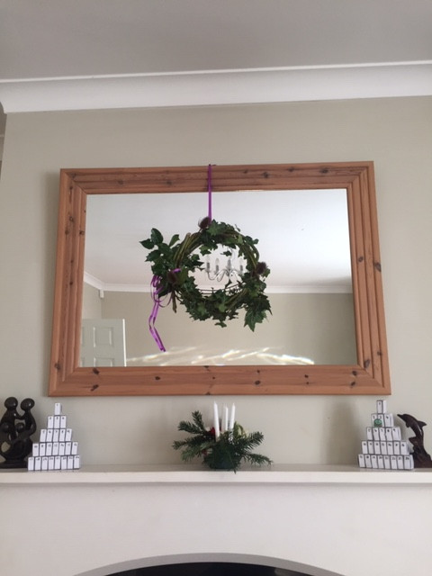 Hand made Advent ring, wreath and calendars